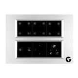 Buy L&G 12 Module Smart Switch Plate | Designed Using German Technology (Size: 12M - 220 X 160 X 45 Mm)