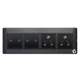 L&G 8 Modular Smart Switch Board, WiFi Smart Switch | Smart Technology and German Expertise (Size: 8M Horizontal- 262 x 90 x 45 mm)