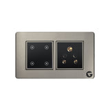 L&G Wifi Smart Switch Board, Smart Touch Switches |  German Technology with Indian Standards (Size: 4M- 146 x 90 x 45mm)