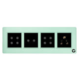 L&G 8M Smart Switch Panel, Touch Switch WiFi | Smart Technology and German Expertise (Size: 8M Horizontal- 262 x 90 x 45 mm)