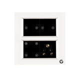 L&G 8 Modular Smart Switch Board, Smart Touch Switch | Smart Technology and German Expertise (Size: 8M Square- 154 x 160 x 45 mm)