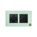 Leccy & Genesis 4 Modular Smart Switch Board | Smart Technology and German Expertise | Smart Fan Regulator(Size: 4M- 146 x 90 x 45 mm)