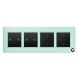 L&G 8 Modular Smart Touch Switch Plate | Designed by German Engineers to fit Indian Standards  (Size: 8M Horizontal- 262 x 90 x 45 mm)