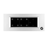 L&G 6M Smart Switch Board, WiFi Switch, Touch Fan Regulator |  Smart Technology and German Expertise (Size: 6M- 220 x 90 x 45 mm)