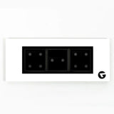 L&G 6 Modular Smart Switch Panel, Wifi Touch Switch Board | German Technology meets Indian Standards (Size: 6M- 220 x 90 x 45 mm)