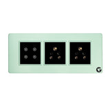 L&G 6 Modular WiFi Smart Touch Switch Board | German Technology meets Indian Standards (Size: 6M- 220 x 90 x 45 mm)