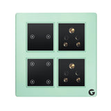 L&G 8 Modular WiFi Smart Switch Panel, 16amp Smart Switch | Smart Technology and German Expertise, Compatible with Alexa, OK Google & SIRI Shortcut (Size: 8M Square- 154 x 160 x 45 mm)