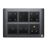 Buy L&G 12 Modular Wireless Touch Switch Board | Smart Technology & German Technology (Size: 12M- 220 x 160 x 45 mm)