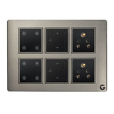 L&G 12M Smart Switch Board | Smart Switch for AC, Geyser | German Technology meet Indian Standards (Size: 12M- 220 x 160 x 45 mm)