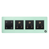 L&G 8 Modular Smart Touch Switch Board | Smart Technology and German Expertise | Compatible with Alexa, OK Google (Size: 8M Horizontal- 262 x 90 x 45 mm)