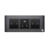 L&G 6 Module Smart Switch Board | Smart Technology with German Engineering (Size: 6M- 220 X 90 X 45 Mm)