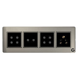 L&G 8M Smart Switch Panel, Touch Switch WiFi | Smart Technology and German Expertise (Size: 8M Horizontal- 262 x 90 x 45 mm)