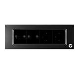 L&G 8 Modular Smart Touch Switch Plate | Designed by German Engineers to fit Indian Standards  (Size: 8M Horizontal- 262 x 90 x 45 mm)