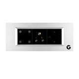 L&G 6 Modular Smart Switch Board| WiFi Smart Touch Switch | German Technology meets Indian Standards (Size: 6M- 220 x 90 x 45 mm)