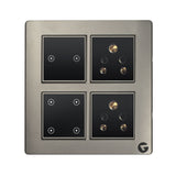 L&G 8 Modular WiFi Smart Switch Panel, 16amp Smart Switch | Smart Technology and German Expertise, Compatible with Alexa, OK Google & SIRI Shortcut (Size: 8M Square- 154 x 160 x 45 mm)