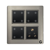 Buy L&G 8 Modular Smart Touch Switch Board, Smart Switch for Light | Smart Technology and German Expertise (Size: 8M Square- 154 x 160 x 45 mm)