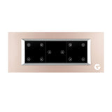 L&G 6 Modular Smart Switch Panel, Wifi Touch Switch Board | German Technology meets Indian Standards (Size: 6M- 220 x 90 x 45 mm)