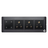 L&G 8 Modular Smart Touch Switch Board | Smart Technology and German Expertise | Compatible with Alexa, OK Google (Size: 8M Horizontal- 262 x 90 x 45 mm)