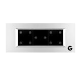 L&G 6 Modular Smart Switch Panel, Wifi Touch Switch Board | German Technology meets Indian Standards (Size: 6M- 220 x 90 x 45 mm)