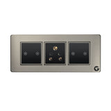 L&G 6 Module Smart Switch Board | Smart Technology with German Engineering (Size: 6M- 220 X 90 X 45 Mm)