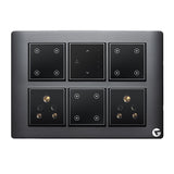 Buy L&G 12 module smart switch board | Smart Technology and German Expertise (Size: 12M- 220 x 160 x 45 mm)