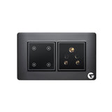 L&G Wifi Smart Switch Board, Smart Touch Switches |  German Technology with Indian Standards (Size: 4M- 146 x 90 x 45mm)