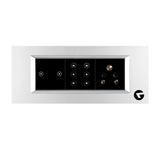 L&G 6M Smart Touch Switch Board | Dimmer Switch Phase Cut Technology | German Technology Meets Indian Standards (Size: 6M- 220 X 90 X 45 Mm)