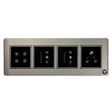 Buy 8 Modular Smart Touch Switch Board,  Wifi Switch Board, Touch Switch | Smart Technology and German Expertise (Size: 8M Horizontal- 262 x 90 x 45 mm)