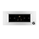 L&G 6 Module Smart Switch Board | Smart Technology with German Engineering (Size: 6M- 220 X 90 X 45 Mm)