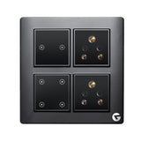 L&G 8 Modular WiFi Smart Switch Panel, 16amp Smart Switch | Smart Technology and German Expertise, Compatible with Alexa, OK Google & SIRI Shortcut (Size: 8M Square- 154 x 160 x 45 mm)