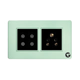 L&G Wifi Smart Switch Board, Smart Touch Switches |  German Technology with Indian Standards (Size: 4M- 146 x 90 x 45mm)