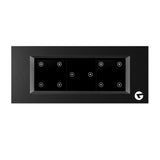 L&G 6 Modular Smart Switch Panel, Wifi Touch Switch Board | German Technology meets Indian Standards (Size: 6M- 220 x 90 x 45 mm)