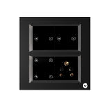 L&G 8 Modular Smart Switch Board, Smart Touch Switch | Smart Technology and German Expertise (Size: 8M Square- 154 x 160 x 45 mm)