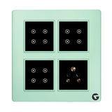 Buy L&G 8 Modular Smart Touch Switch Board, Smart Switch for Light | Smart Technology and German Expertise (Size: 8M Square- 154 x 160 x 45 mm)