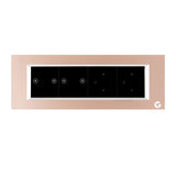 L&G 8 Modular Smart Touch Switch Plate | Designed by German Engineers to fit Indian Standards  (Size: 8M Horizontal- 262 x 90 x 45 mm)