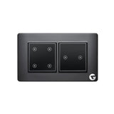 L&G 4 Modular Smart Switch Board, WiFi Smart Switch | German Technology meets Indian Standards (Size: 4M - 146 x 90 x45mm)