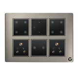 L&G 12 Modular Smart Switch Board | Designed using the latest German Technology | Compatible with Alexa, Google Home&nbsp;