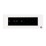 L&G 8 Modular Smart Touch Switch Plate | Designed by German Engineers to fit Indian Standards  (Size: 8M Horizontal- 262 x 90 x 45 mm)