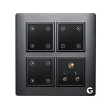 Buy L&G 8 Modular Smart Touch Switch Board, Smart Switch for Light | Smart Technology and German Expertise (Size: 8M Square- 154 x 160 x 45 mm)