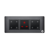 L&G 6 Modular Touch Switch,  Wifi Smart Touch Switch Board | German Technology meets Indian Standards (Size: 6M- 220 x 90 x 45 mm)