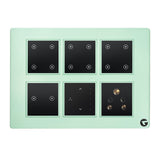 Buy L&G 12 Module Smart Switch Plate | Designed Using German Technology (Size: 12M - 220 X 160 X 45 Mm)