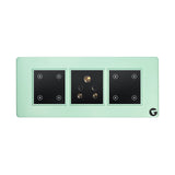 L&G 6 Modular Touch Switch,  Wifi Smart Touch Switch Board | German Technology meets Indian Standards (Size: 6M- 220 x 90 x 45 mm)