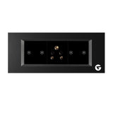 L&G 6 Module Smart Switch Board | Smart Technology with German Engineering (Size: 6M- 220 X 90 X 45 Mm)