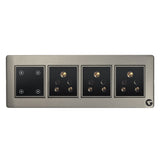 L&G 8 Modular Smart Touch Switch Board | Smart Technology and German Expertise | Compatible with Alexa, OK Google (Size: 8M Horizontal- 262 x 90 x 45 mm)