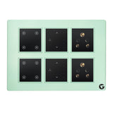 L&G 12M Smart Switch Board | Smart Switch for AC, Geyser | German Technology meet Indian Standards (Size: 12M- 220 x 160 x 45 mm)