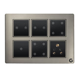 Buy Online L&amp;G 12 Modular Wireless Touch Switch Board | (Size: 12M- 220 x 160 x 45 mm)