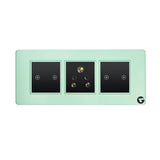 L&G 6 Module Smart Switch Board | Smart Technology with German Engineering (Size: 6M- 220 X 90 X 45 Mm)