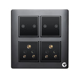 L&G 8 Modular Smart Switch Board, Smart Touch Switch | Smart Technology and German Expertise (Size: 8M Square- 154 x 160 x 45 mm)