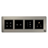 L&G 8M Smart Touch Switch Board | Smart Technology and German Expertise (Size: 8M Horizontal- 262 x 90 x 45 mm)