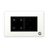 Leccy & Genesis 4 Modular Smart Switch Board | Smart Technology and German Expertise | Smart Fan Regulator(Size: 4M- 146 x 90 x 45 mm)